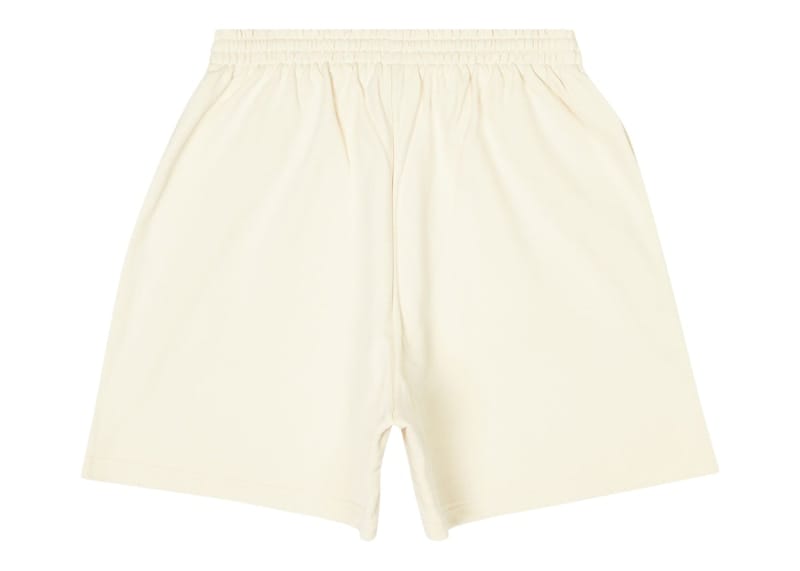 Balenciaga Political Campaign Large Fit Sweat Shorts Light Beige/Black/Blue