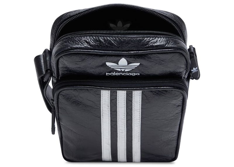 Balenciaga x adidas Small Crossbody Messenger Bag Black/White