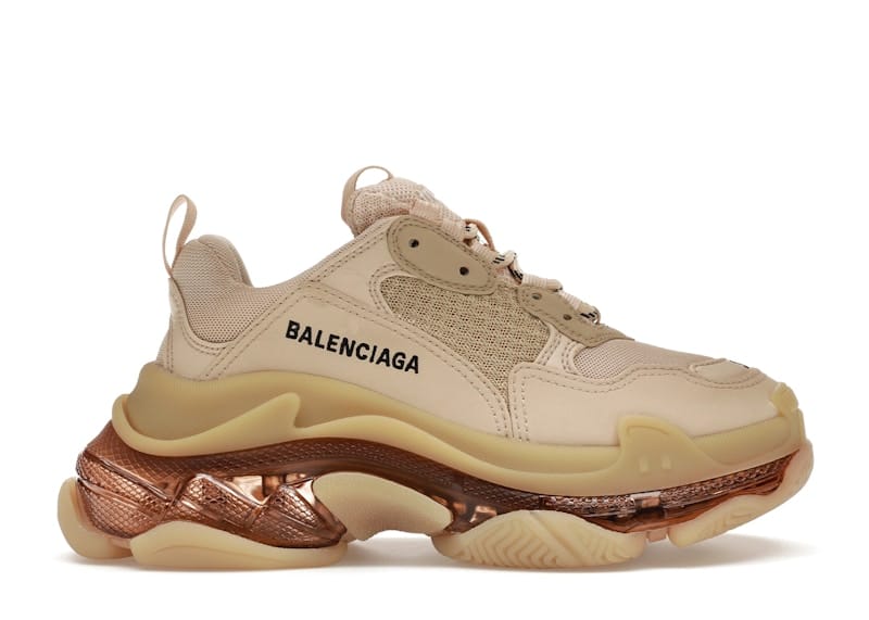 Balenciaga Triple S Clear Sole Beige (Women's)