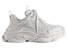 Balenciaga Triple S Light Grey Rhinestones (Women's)