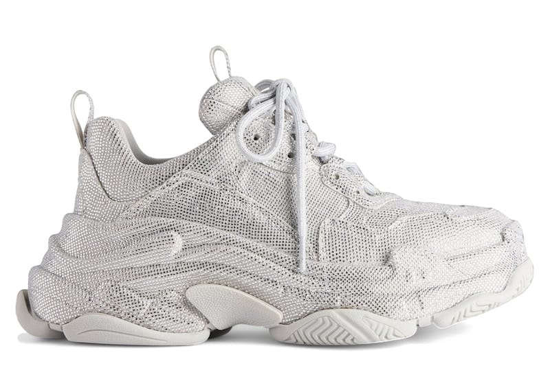 Balenciaga Triple S Light Grey Rhinestones (Women's)