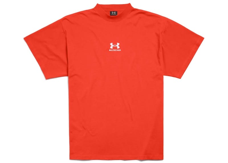 Balenciaga x Under Armour T-Shirt Oversized Fit Red/White