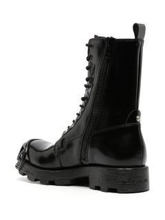 D-Hammer D lace-up leather boots