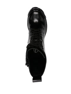 D-Hammer D lace-up leather boots
