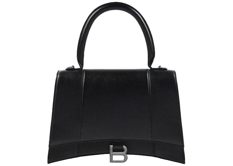 Balenciaga Hourglass Top Handle Bag Medium Black