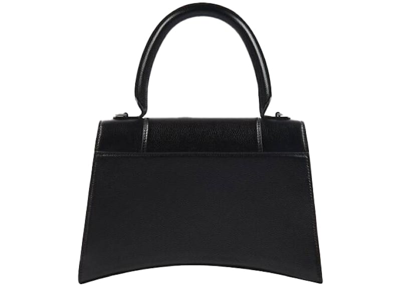 Balenciaga Hourglass Top Handle Bag Medium Black
