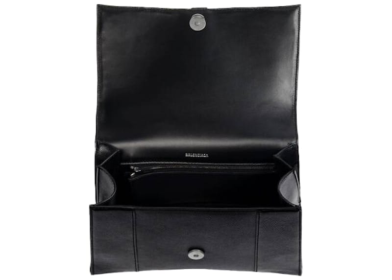 Balenciaga Hourglass Top Handle Bag Medium Black