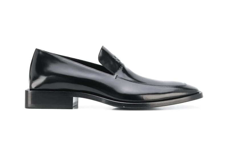 Balenciaga Coin Rim 20mm Loafers Black Leather