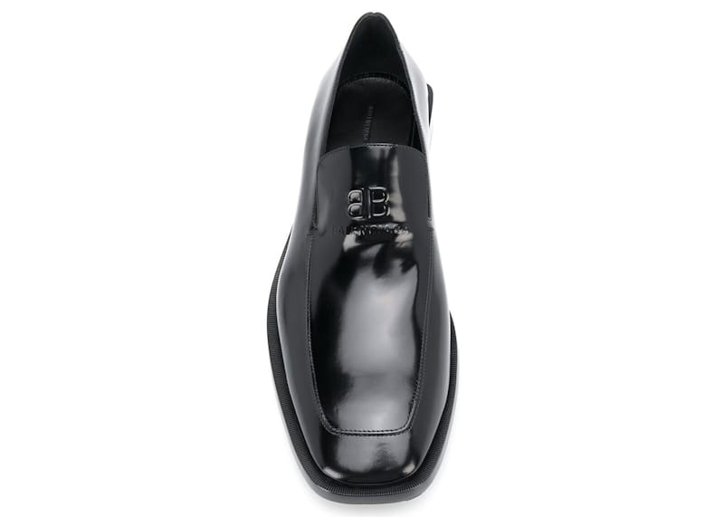 Balenciaga Coin Rim 20mm Loafers Black Leather