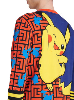 Balmain x Pokemon Print Sweatshirt Multicolor