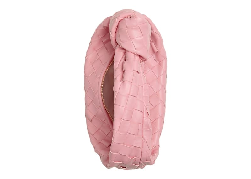Bottega Veneta Jodie Top Handle Mini Intrecciato Pink