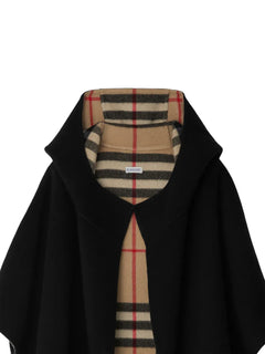 hooded cashmere cape