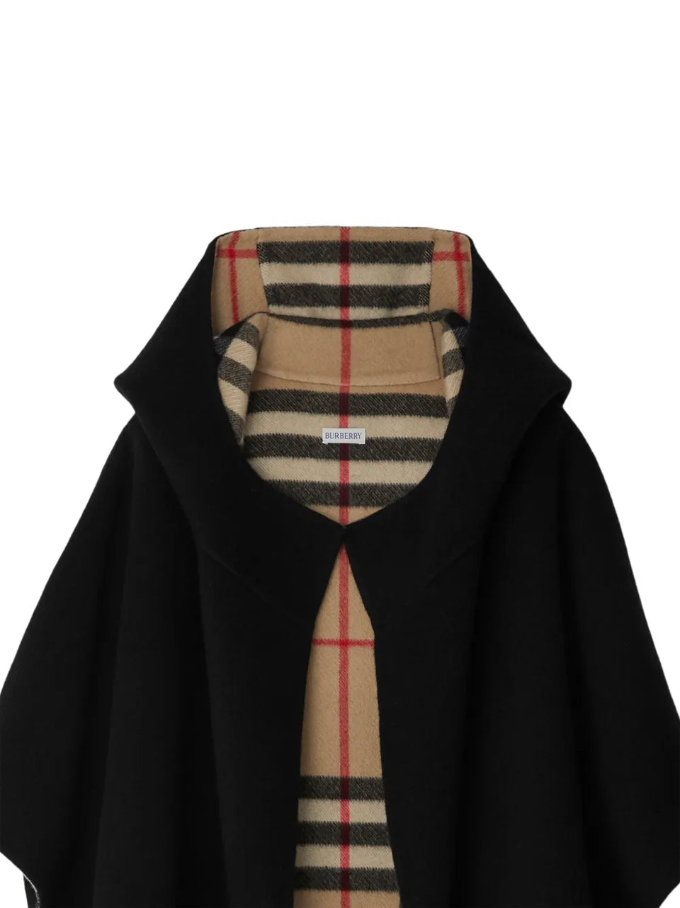 hooded cashmere cape