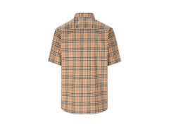 Burberry Nova-Check Pattern Cotton Shirt Archive Beige