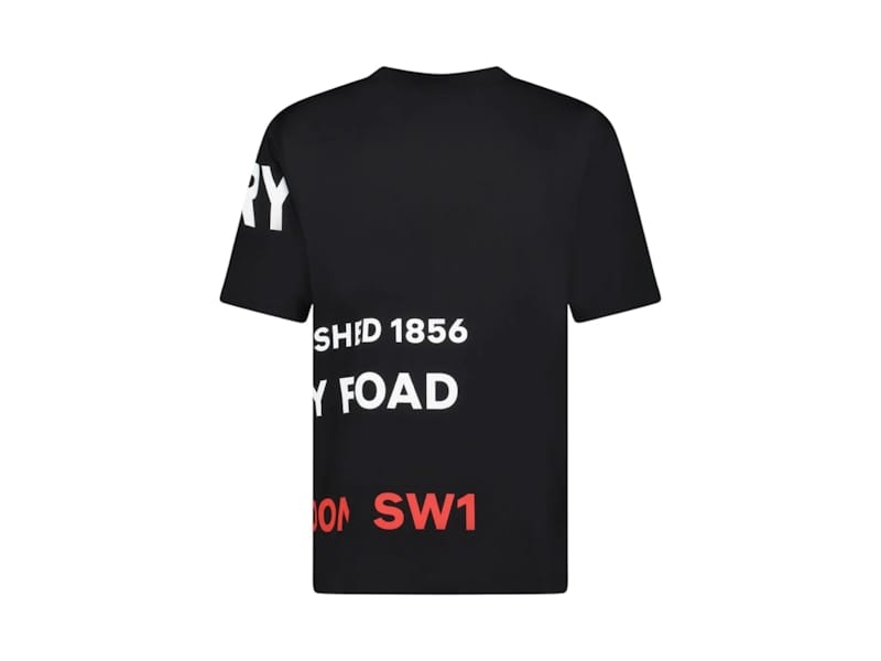 Burberry Horseferry Print Cotton T-Shirt Black