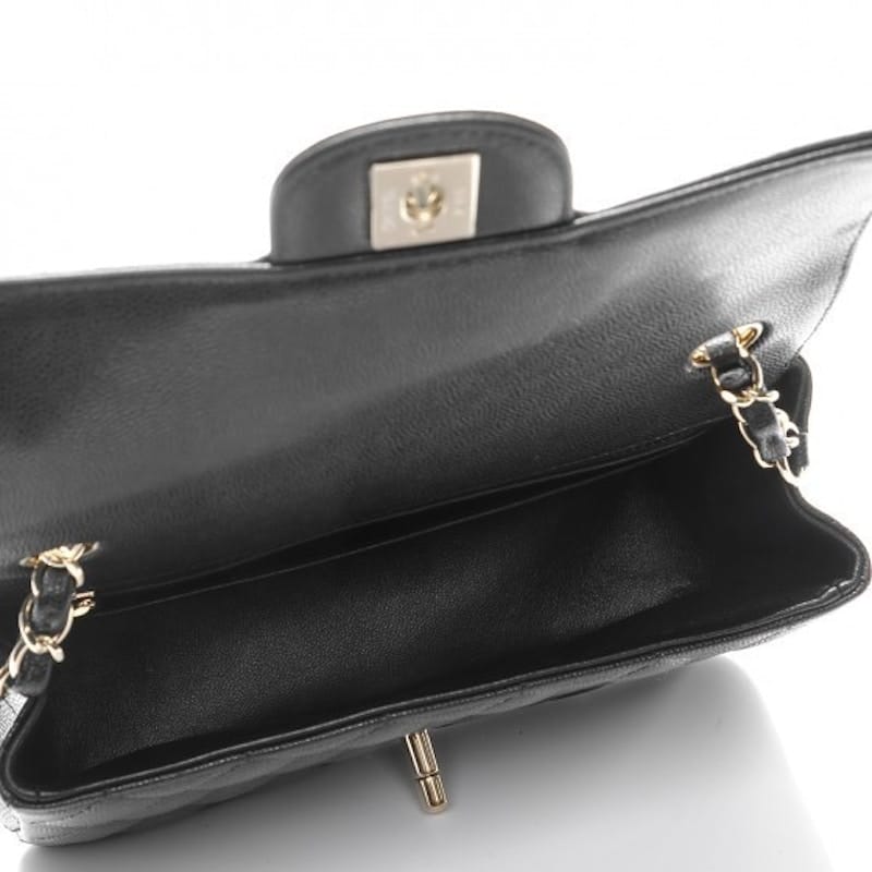 Chanel Mini Rectangular Flap Black Caviar