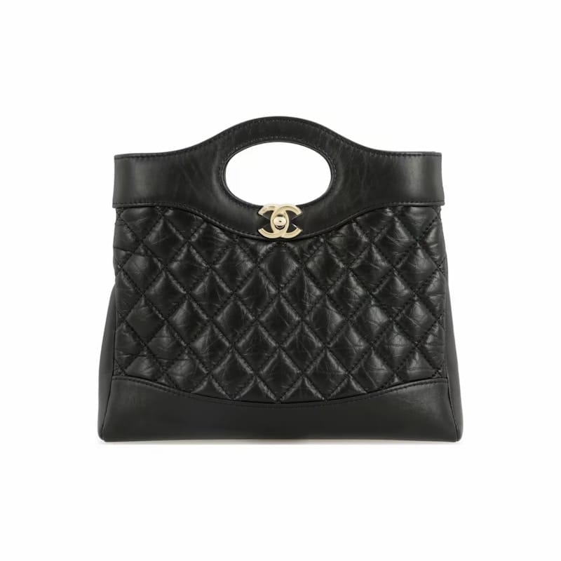 Chanel 24S Mini 31 Bag Black/Glod