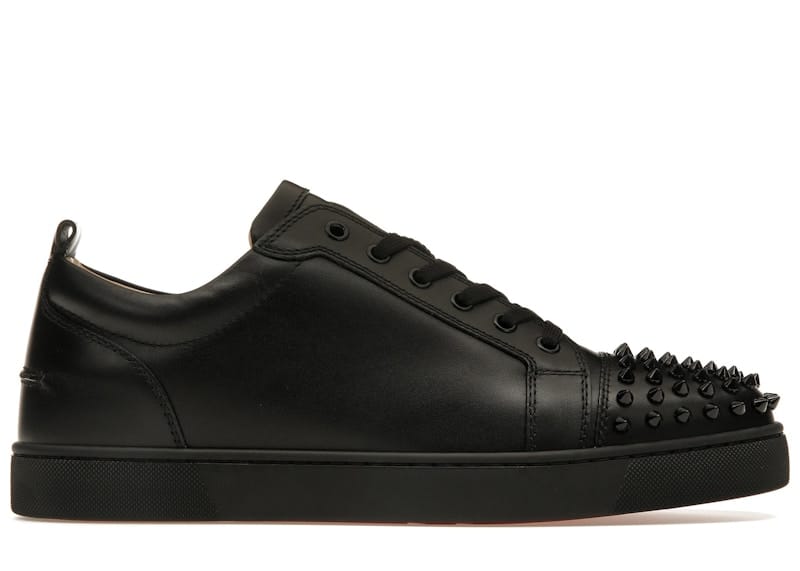 Christian Louboutin Louis Junior Spikes Flat Black