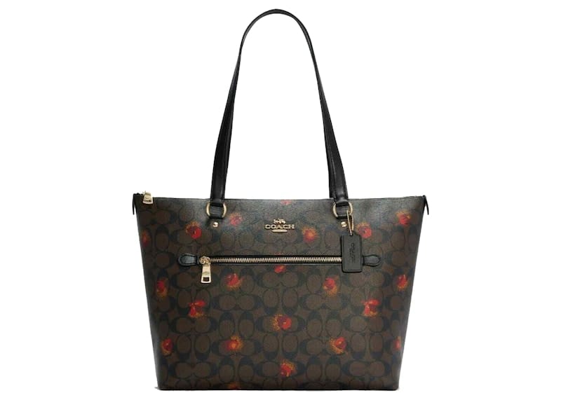 Coach Gallery Tote Bag Poppy Floral