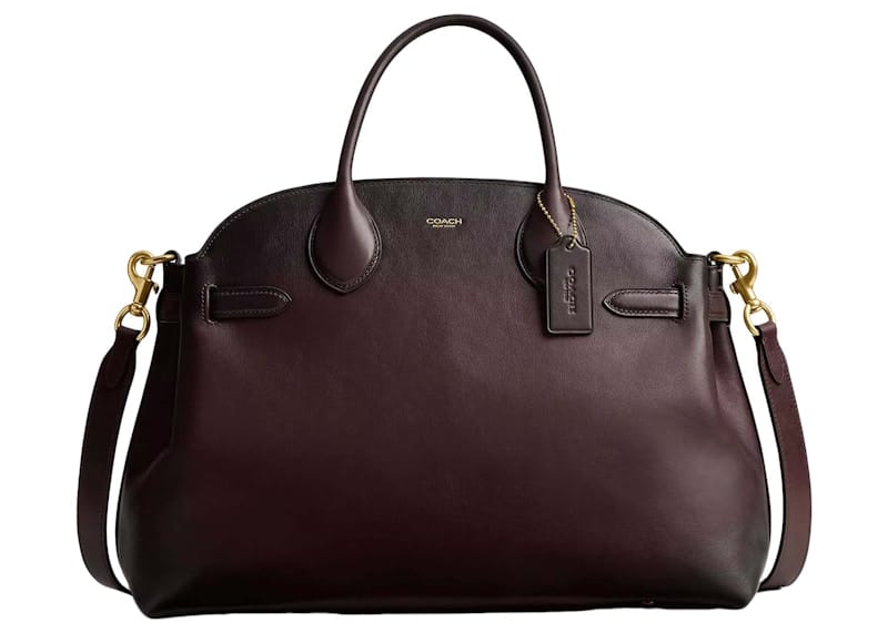 Coach Soft Empire Carryall Bag 40 Brass/Merlot