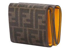 Fendi x FRGMT x Pokemon FF Fabric Wallet Brown/Yellow