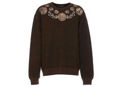 Dolce & Gabbana Graphic Print Sweatshirt Brown