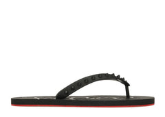 Christian Louboutin Loubi Flip Slide Black Black (Women's)