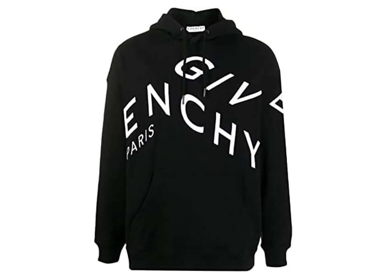 Givenchy Refracted Embroidered Logo Hoodie Black/White