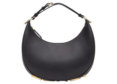Fendi by Marc Jacobs Fendigraphy Small Black Leather Bag