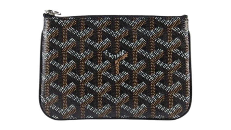 Goyard Senat Pouch Goyardine Mini Black