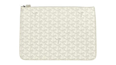 Goyard Senat Pouch MM White