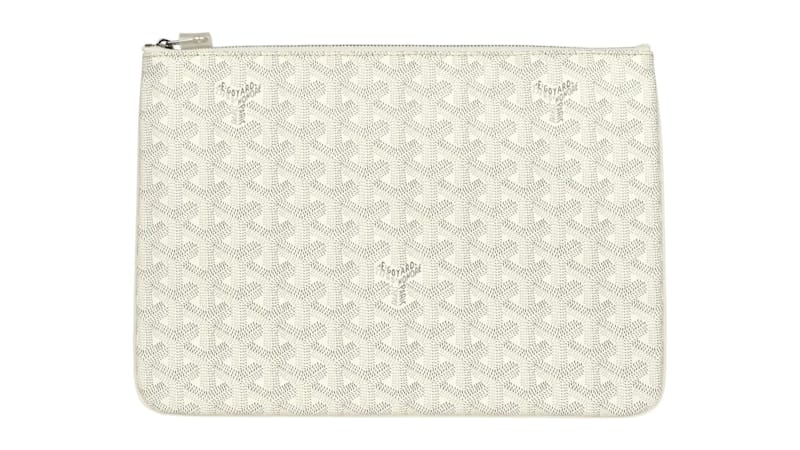 Goyard Senat Pouch MM White