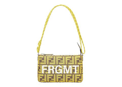 Fendi x FRGMT x Pokemon FF Fabric Bag Baguette Pouch Yellow