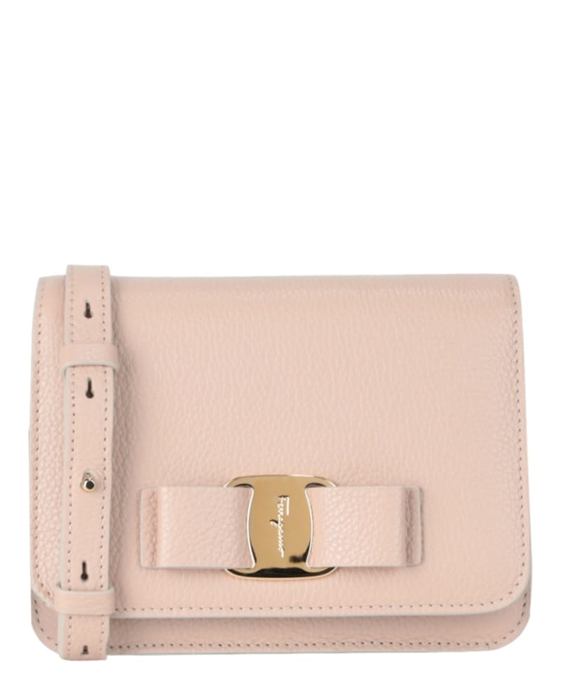 Ferragamo Vara Bow Crossbody Light Pink