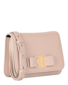 Ferragamo Vara Bow Crossbody Light Pink