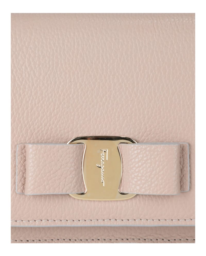 Ferragamo Vara Bow Crossbody Light Pink