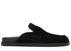 Hermes Go Mule Noir Suede Calkfskin (Men's)