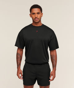 Gymshark Hybrid Graphic T-Shirt Oversized Fit Black