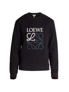 LOEWE Anagram Cotton Sweatshirt Black