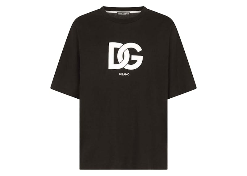 Dolce & Gabbana Cotton DG Logo Print T-Shirt Black
