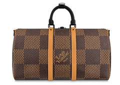 Louis Vuitton x Nigo Keepall Bandouliere Damier Ebene Giant 50 Brown