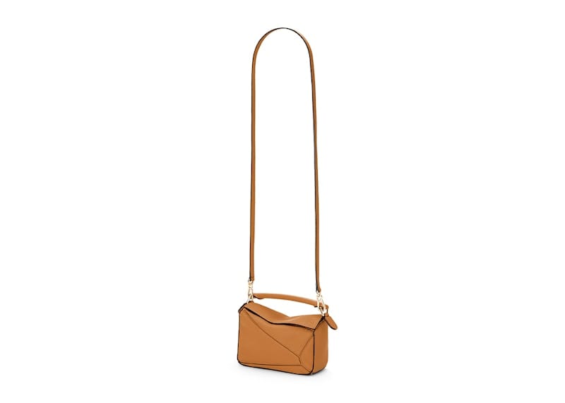 LOEWE Mini Puzzle Bag In Soft Grained Calfskin Light Caramel