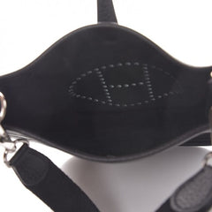 Hermes Evelyne Taurillon Clemence Amazone Strap Palladium TPM Noir