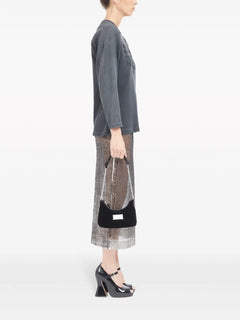 Glam Slam velvet shoulder bag