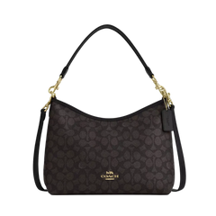 Coach Laurel Shoulder Bag In Signature Canvas Black