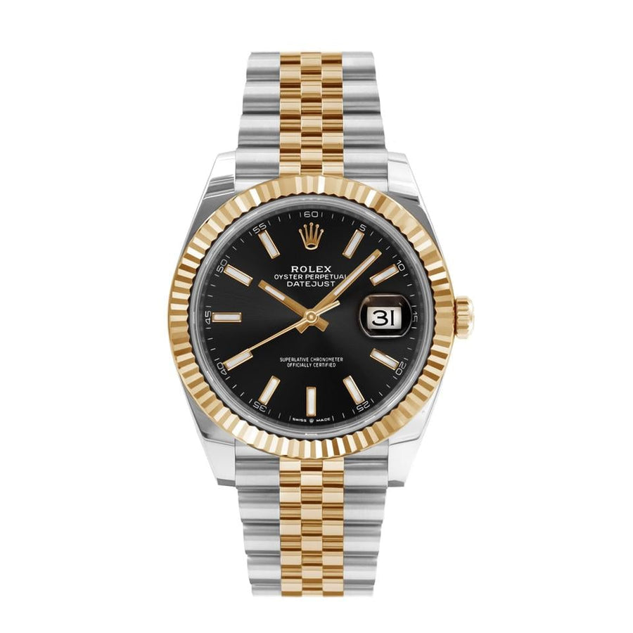 Rolex | Datejust | 126333 | Yellow gold | 41 mm | Yellow gold | Black | Automatic