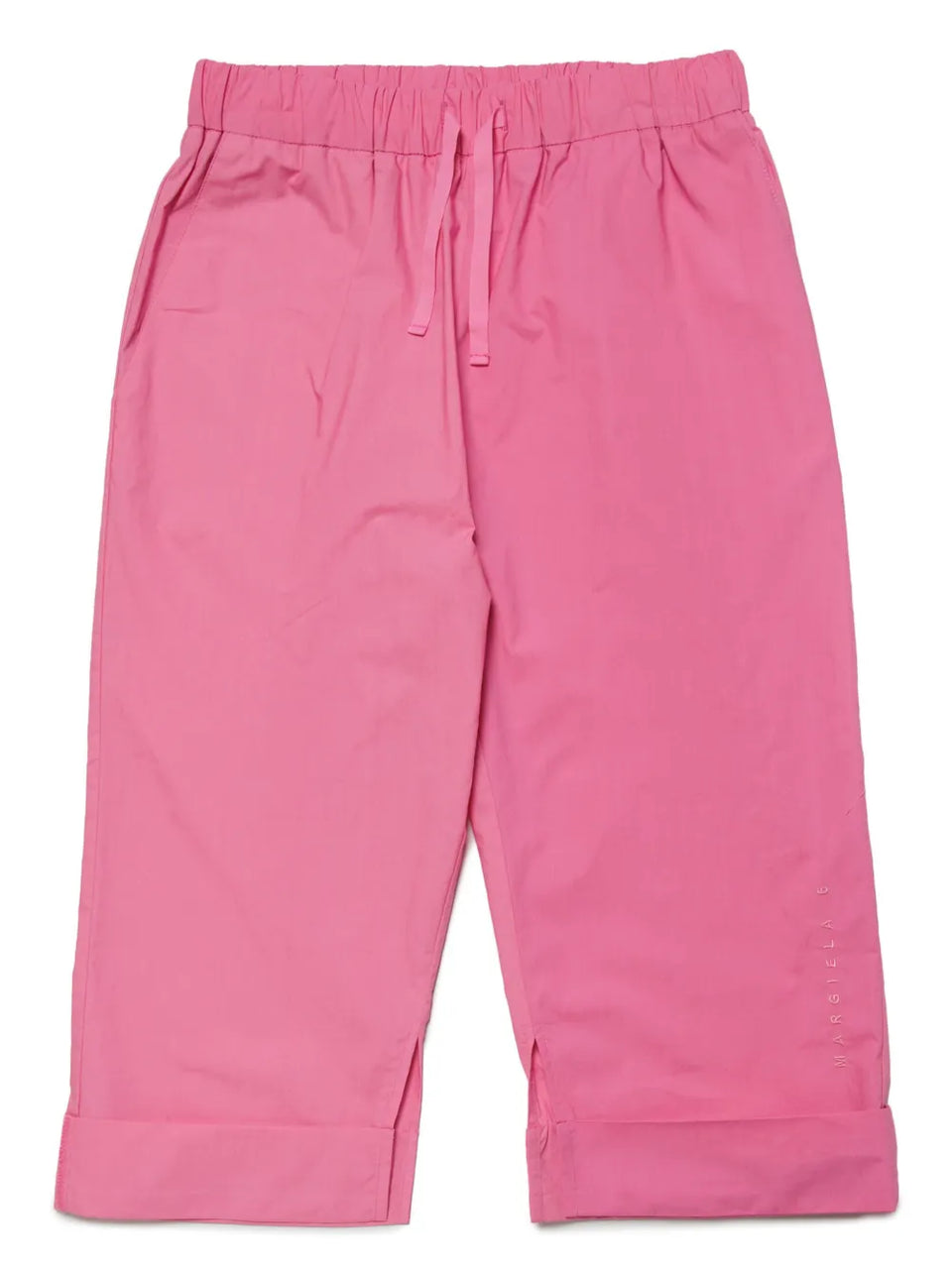 logo-embroidered cotton trousers