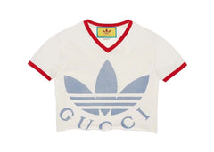 Gucci x adidas Cropped T-Shirt White