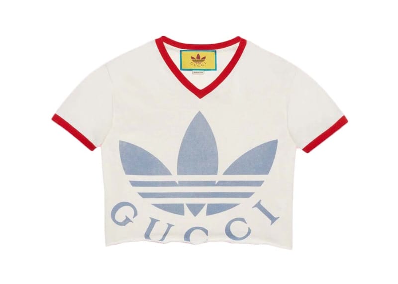Gucci x adidas Cropped T-Shirt White