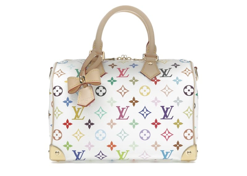 Louis Vuitton x Takashi Murakami Speedy Bandouliere 25 White Multicolored